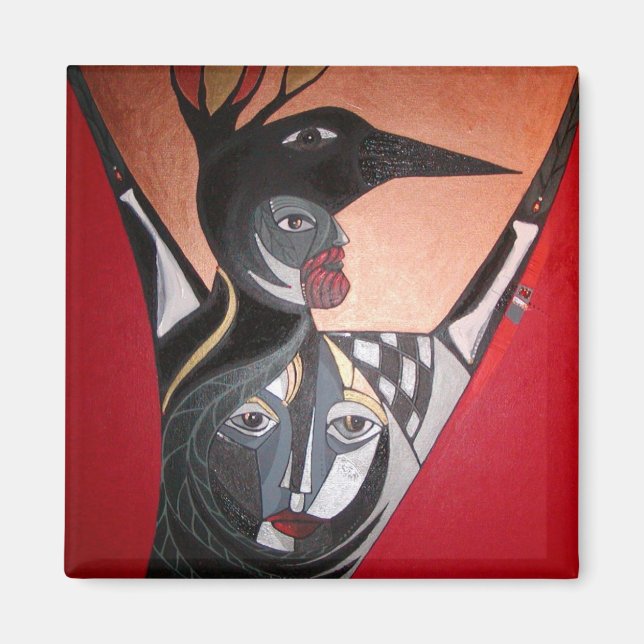 crow celebration magnet (Front)