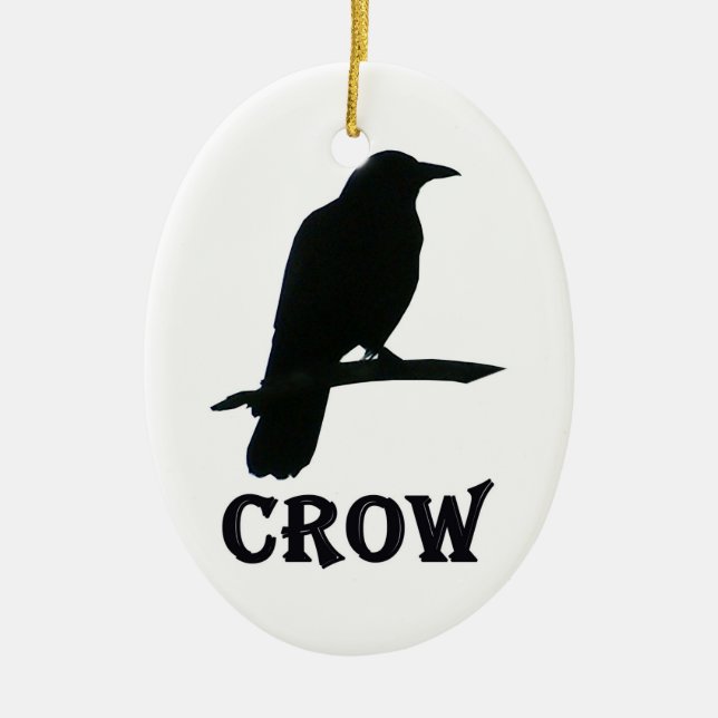 Crow Christmas Ornament (Front)