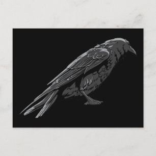 Crow ~ Crows Bird Customise Template Postcard