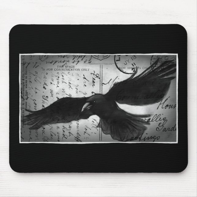 Crow deluxe mouse mat (Front)