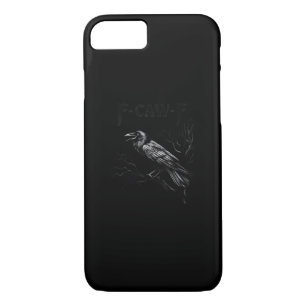 Crow, F-Caw-F Bird Retro Classic iPhone 8/7 Case