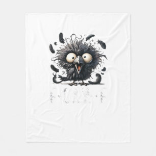 Crow F-Caw-F Fleece Blanket