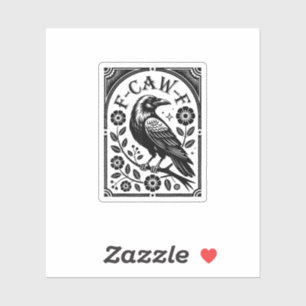 Crow, F-Caw-F Funny Bird Aesthetic Graphic