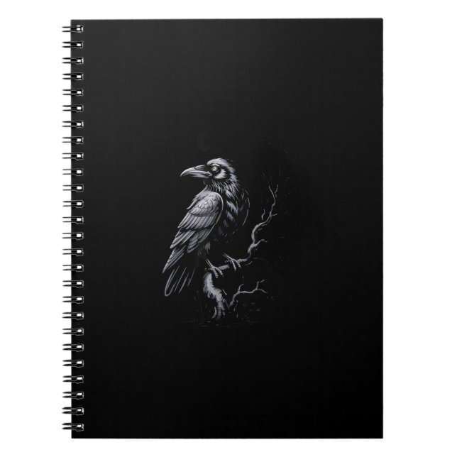 Crow, F-Caw-F Funny Bird Classic Cool Notebook (Front)