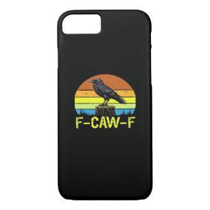 Crow F-Caw-F Funny Bird Classic Minimal Clean iPhone 8/7 Case
