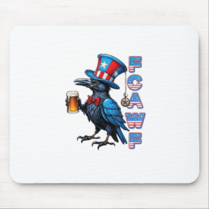 Crow, F-Caw-F Funny Bird Creative Casual Mouse Mat
