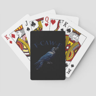 Crow, F-Caw-F Funny Bird Creative Casual Playing Cards