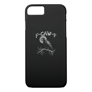 Crow F-Caw-F Funny Bird Crow Humor Tri-blend Trend iPhone 8/7 Case