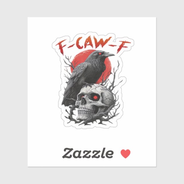 Crow, F-Caw-F Funny Bird F-Caw-F Moon Gothic Adult (Sheet)