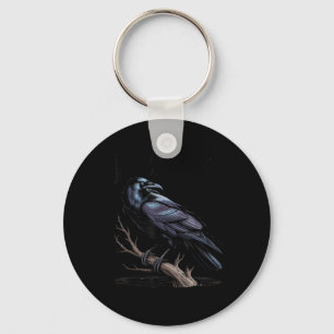 Crow, F-Caw-F Funny Bird Funny Quote Key Ring