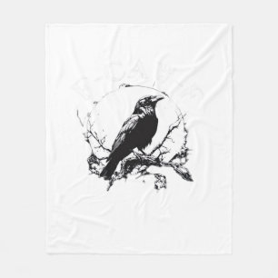 Crow, F-Caw-F Funny Bird Funny Trendy Fleece Blanket