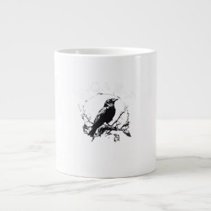 Crow, F-Caw-F Funny Bird Funny Trendy Large Coffee Mug