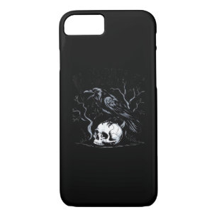 Crow, F-Caw-F Funny Bird Moon Gothic Adult Humor iPhone 8/7 Case