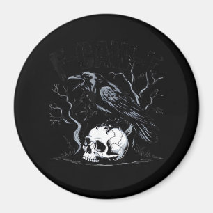 Crow, F-Caw-F Funny Bird Moon Gothic Adult Humor Magnet