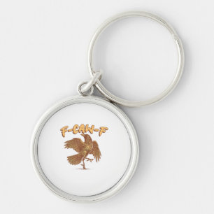 Crow F-Caw-F Funny Bird Raven Meme Key Ring