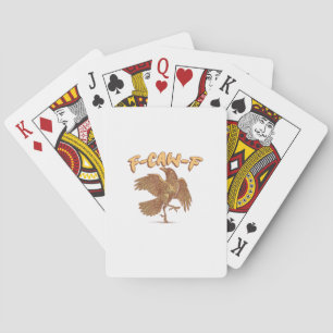 Crow F-Caw-F Funny Bird Raven Meme Playing Cards