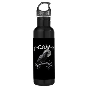 Crow F-Caw-F Funny Bird Retro Classic 710 Ml Water Bottle