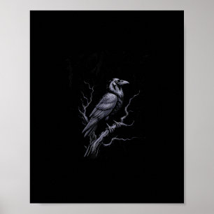 Crow F-Caw-F Funny Bird Saying Humor Meme Poster