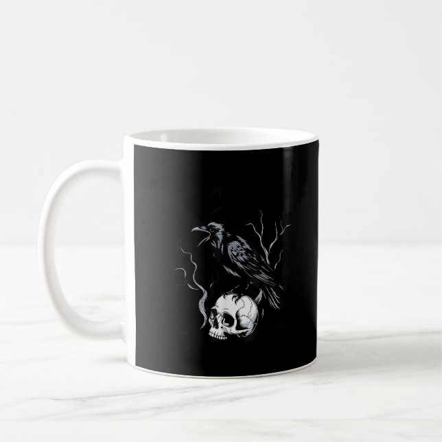 Crow F-Caw-F Funny Bird Saying Humour Meme Desin Coffee Mug (Left)