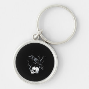 Crow F-Caw-F Funny Bird Saying Humour Meme Desin Key Ring