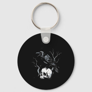 Crow F-Caw-F Funny Bird Saying Humour Meme Desin Key Ring