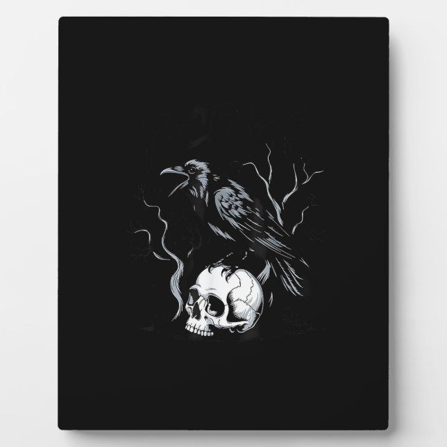 Crow F-Caw-F Funny Bird Saying Humour Meme Desin Plaque (Front)