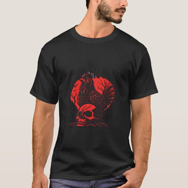 Crow F-Caw-F Funny Gothic Humor T-Shirt (Front)