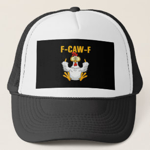 Crow F-Caw-F Funny Humour Gothic Trucker Hat