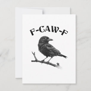 Crow F-CAW-F Halloween Card