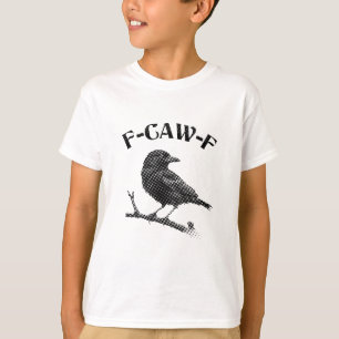 Crow F-CAW-F Halloween Minimalist T-Shirt