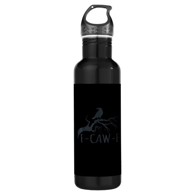 Crow F-Caw-F Retro Crow 710 Ml Water Bottle (Front)