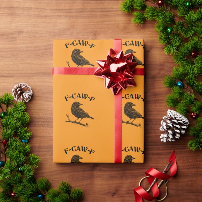 Crow F-CAW-F Wrapping Paper (Holiday Gift)
