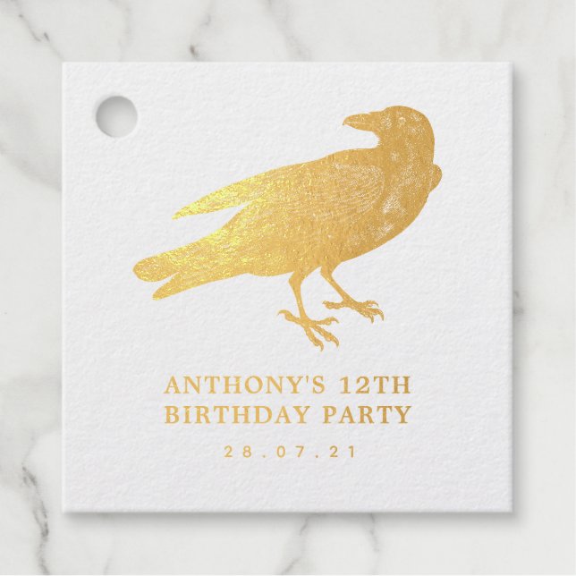 Crow Favour Tags (Front)