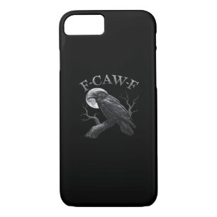 Crow Funny F-Caw-F Moon iPhone 8/7 Case