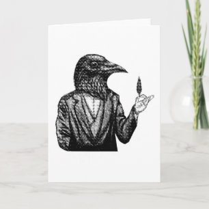 Crow Greeting Card