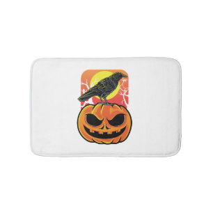 Crow Halloween Bird Watcher Gift Bath Mat