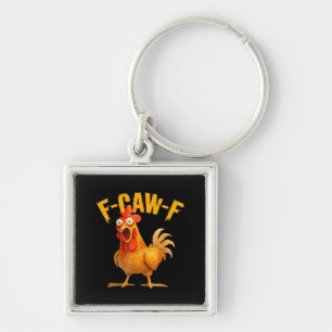 Crow Humor F-Caw-F Gothic Funny Retro Cool Key Ring