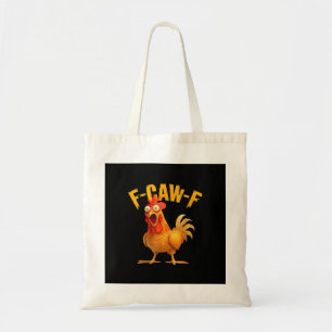 Crow Humor F-Caw-F Gothic Funny Retro Cool Tote Bag