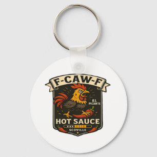 Crow Humor Funny Gothic F-Caw-F Key Ring
