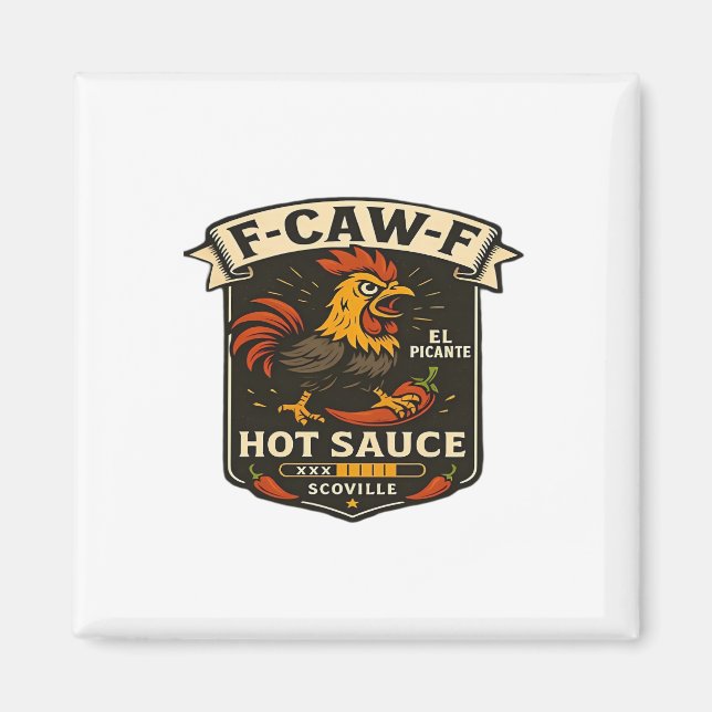 Crow Humor Funny Gothic F-Caw-F Magnet (Front)