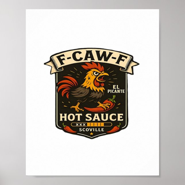 Crow Humor Funny Gothic F-Caw-F Poster (Front)