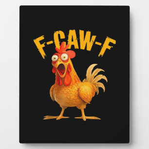 Crow Humour F-Caw-F Gothic Funny Retro Cool Plaque