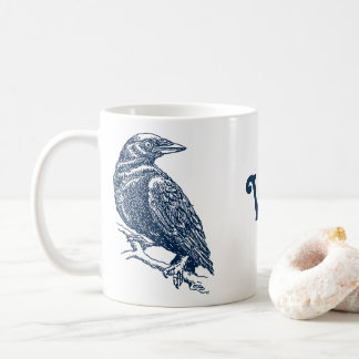Crow Illustration Mug