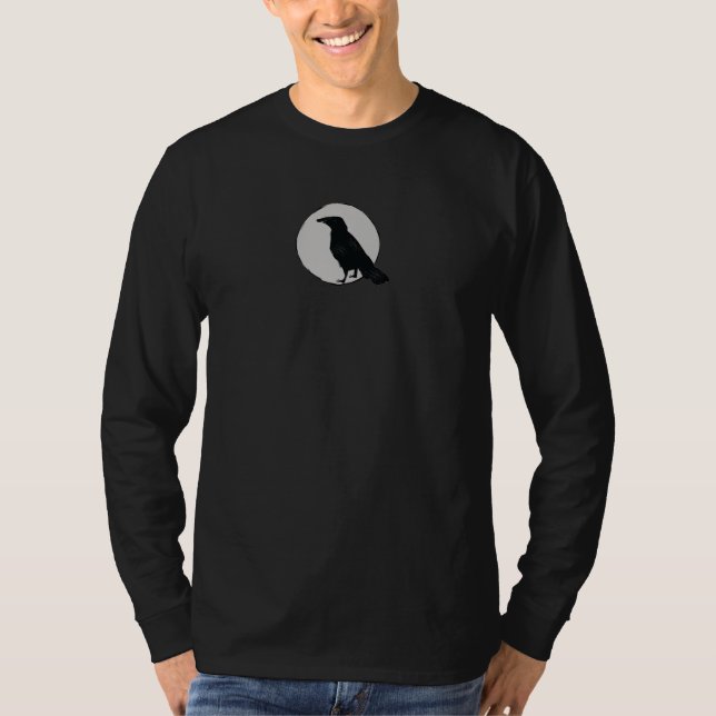 crow in moon T-Shirt (Front)