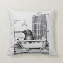 Crow In Vintage Bathtub