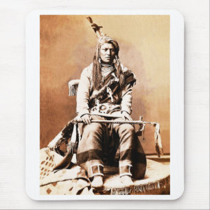 Crow indian, 1880. mouse mat