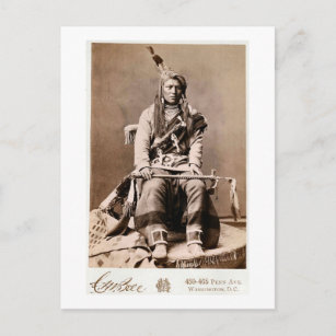 Crow Indian 1880 Postcard