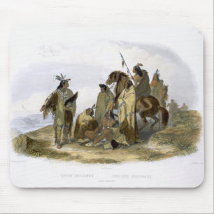 Crow Indians, plate 13 from volume 1 of `Travels i Mouse Mat