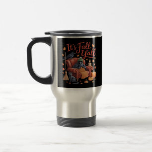 Crow It’s Fall Y’all Pumpkins Fall Autumn Hallowee Travel Mug