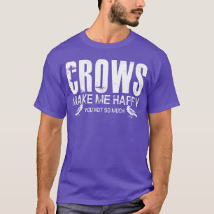 Crow Joke Raven Bird Crows Ornithologist vintage T-Shirt